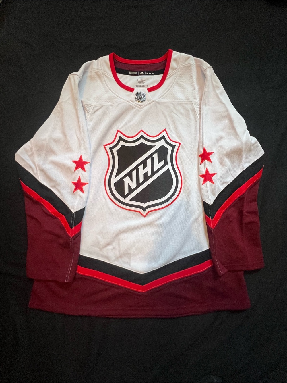 adidas White, Maroon & Red NHL all star Hockey Jersey men’s size 50 large NWOT